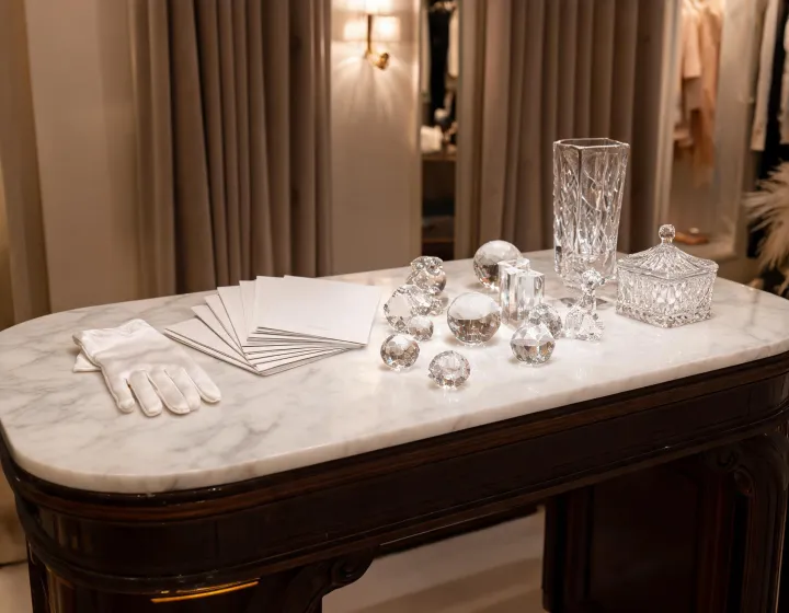 Crystal gift service desk